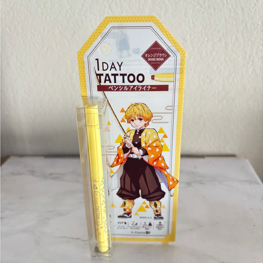 Demon slayer Zinzetsu eyeliner pencil in orange brown